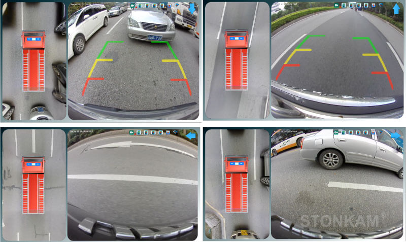 高清360°全景環(huán)視影像安全駕駛&泊車輔助系統(tǒng) - 1080P超高清圖像